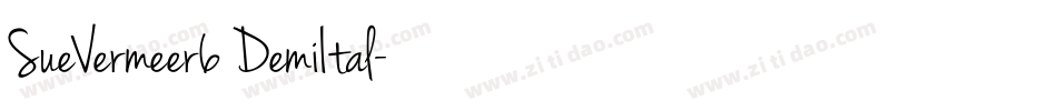 SueVermeer6 DemiItal字体转换